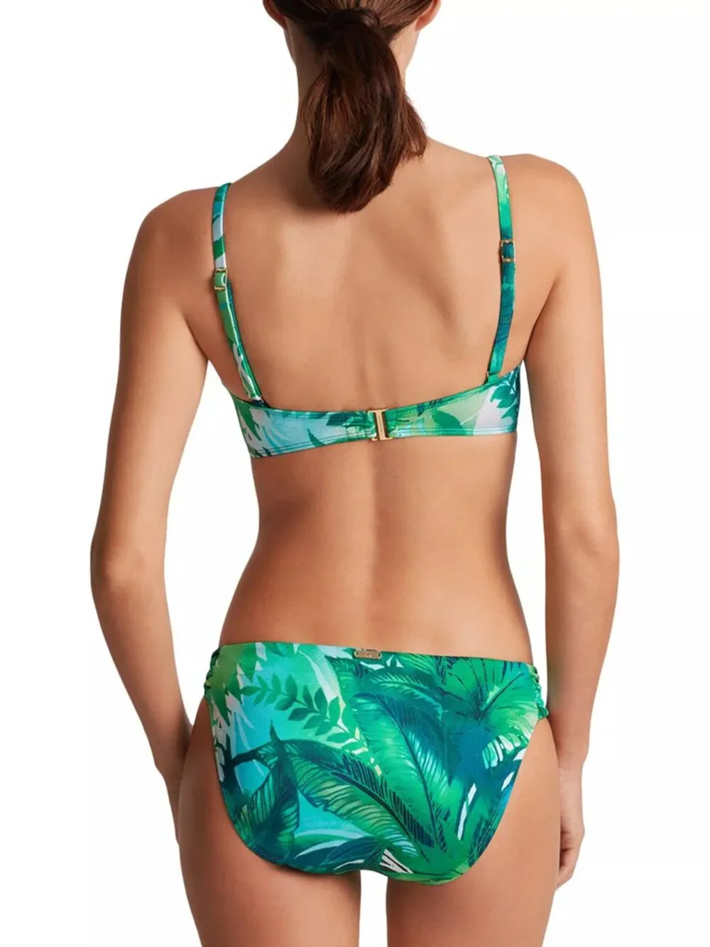 NWT Lauren Ralph Lauren Palm Frond Twist Bikini Top & Bottom Set 8